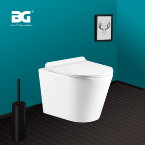 Parede europeia pendurado wc toalete superfície vitrificada cerâmica p-armadilha nightstool para banheiro